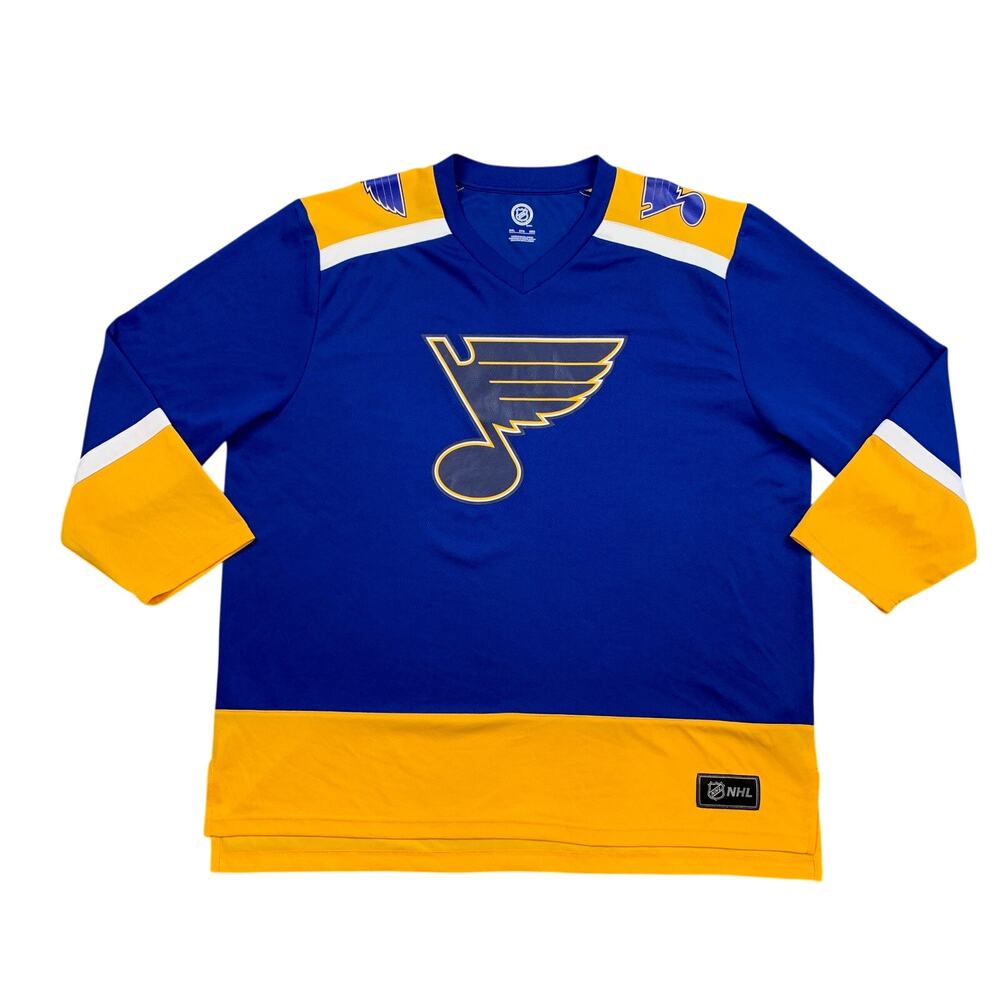 St Louis Blues Jersey Mens 2XL Harbor Gold Home Breakaway Replica Hockey NHL